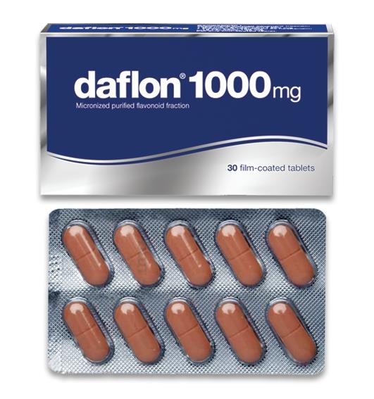 Daflon 1000 mg Tablet for Hemorrhoids 18 Tablets