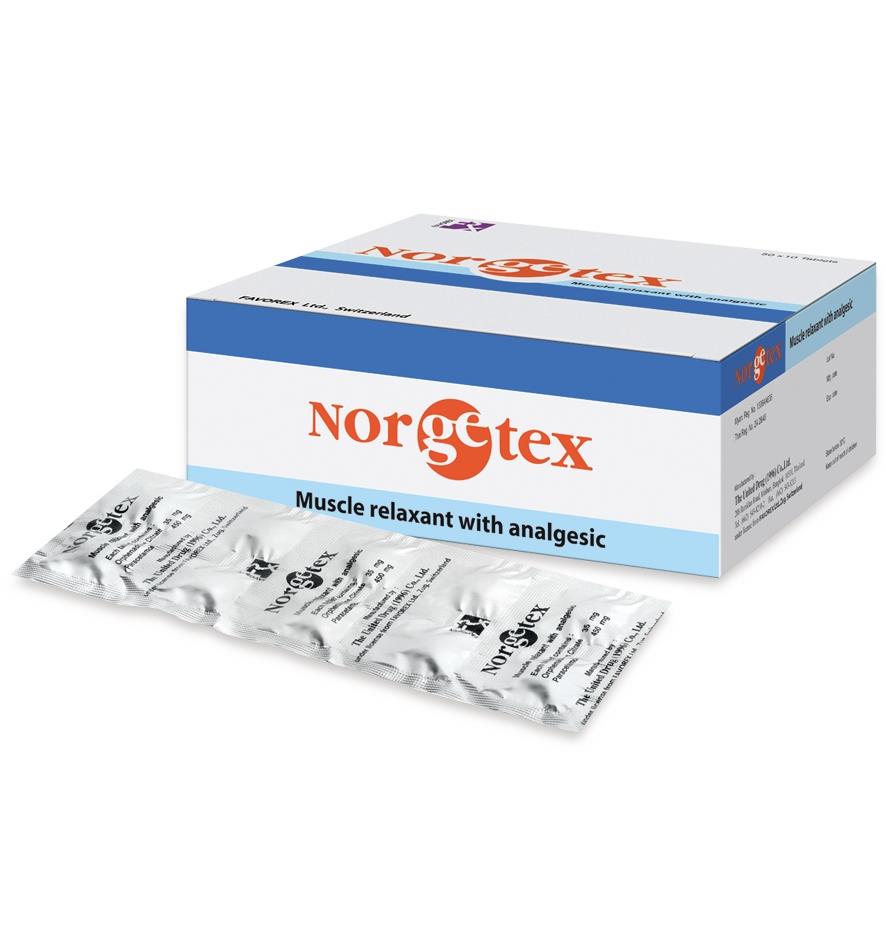 Norgetex Dosage Drug Information MIMS Myanmar