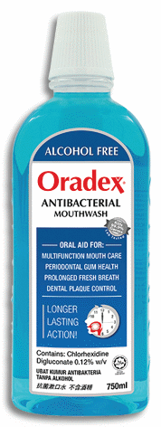 Oradex Antibacterial Mouthwash Dosage Drug Information Mims Malaysia