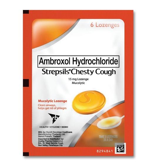 Strepsils Chesty Cough Dosage & Drug Information | MIMS Philippines