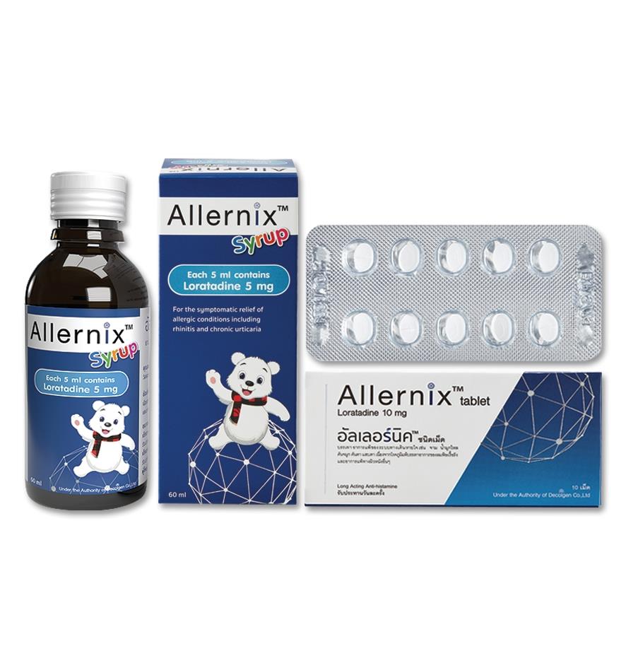 Allernix Full Prescribing Information, Dosage & Side Effects | Mims Thailand