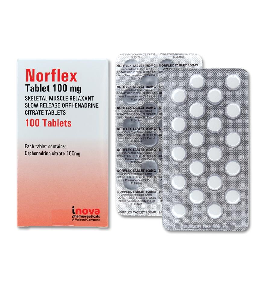 Norflex Full Prescribing Information Dosage Side Effects Mims Thailand